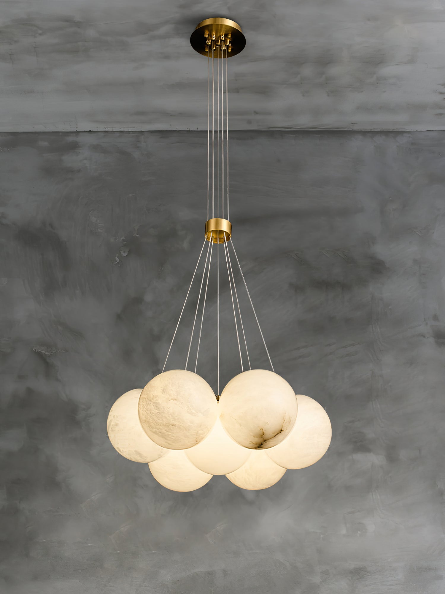 Alabaster Lunar Chandelier