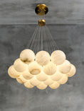 Load image into Gallery viewer, Alabaster Lunar Chandelier
