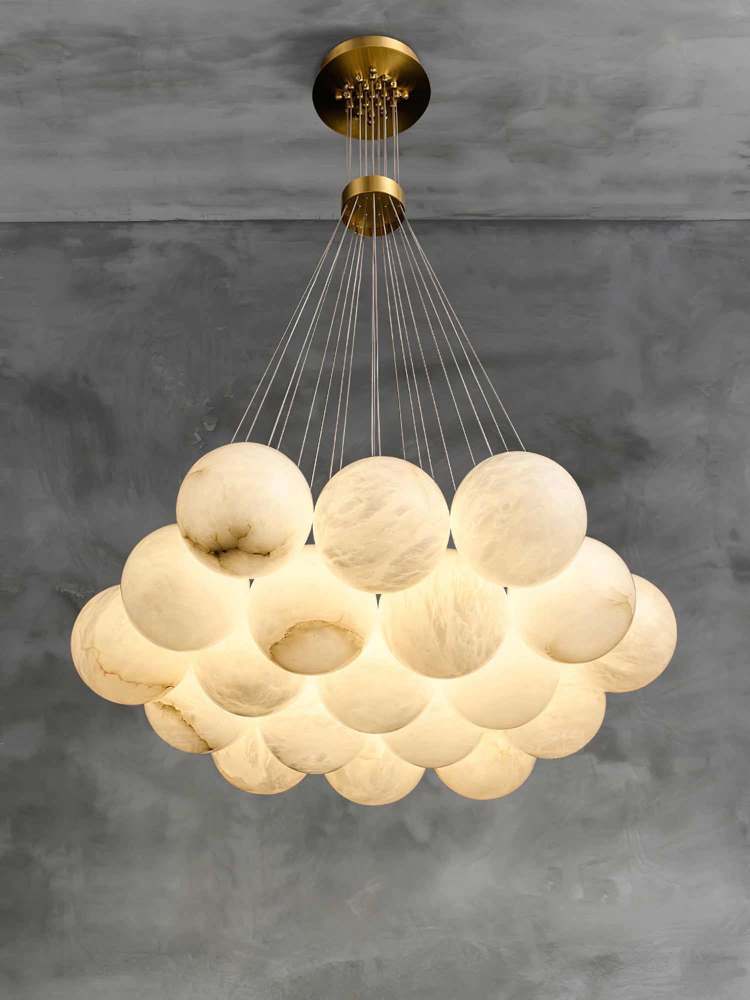 Alabaster Lunar Chandelier