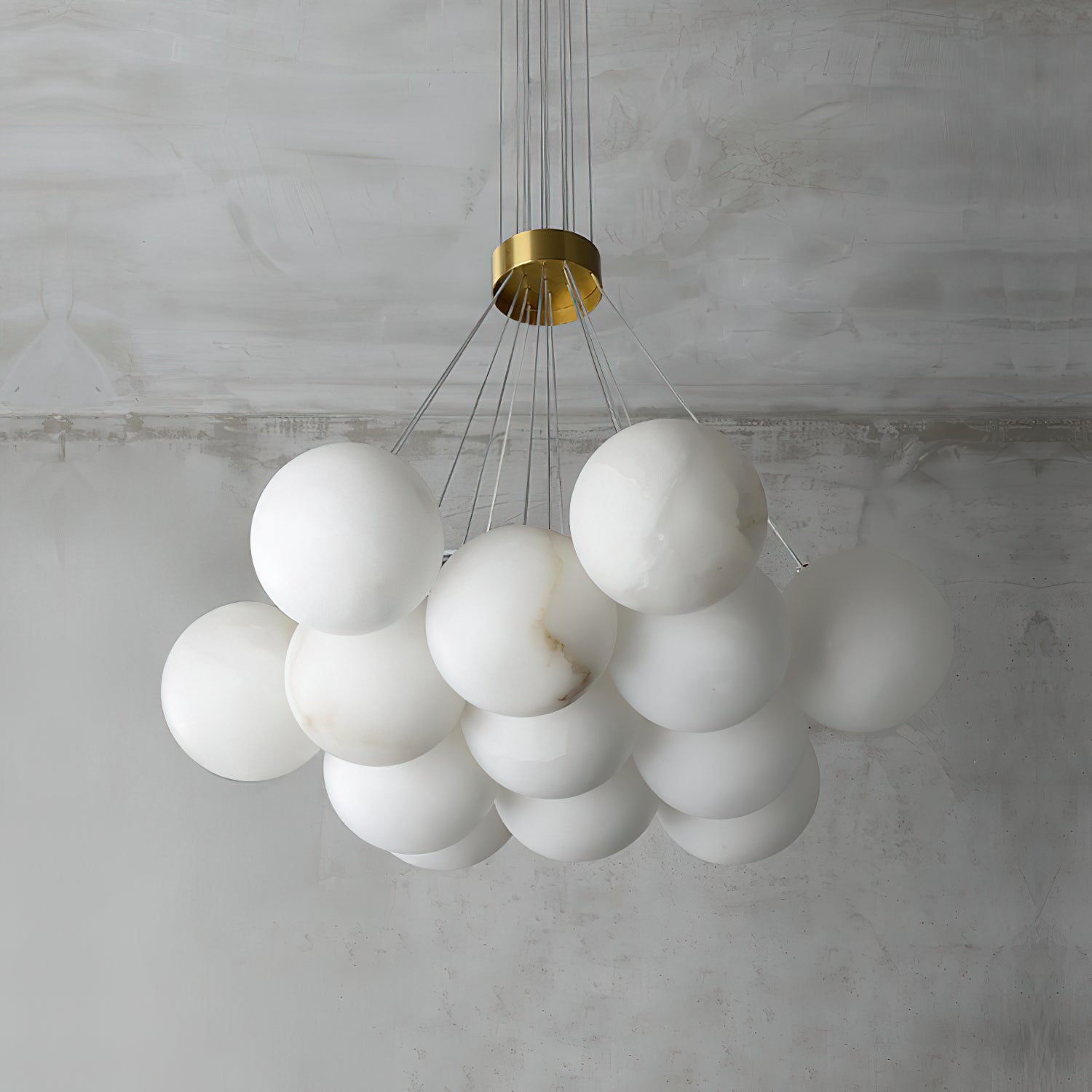 Alabaster Lunar Chandelier