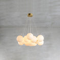 Загрузить изображение в галерею, Alabaster Lunar Chandelier