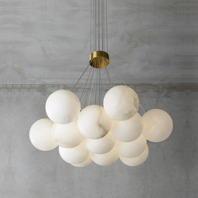 Alabaster Lunar Chandelier