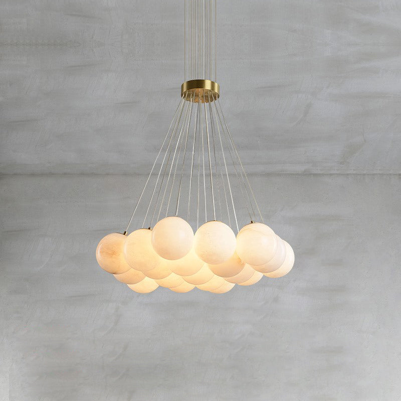 Alabaster Lunar Chandelier