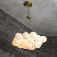 Load image into Gallery viewer, Alabaster Lunar Chandelier
