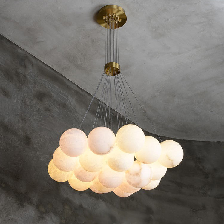 Alabaster Lunar Chandelier