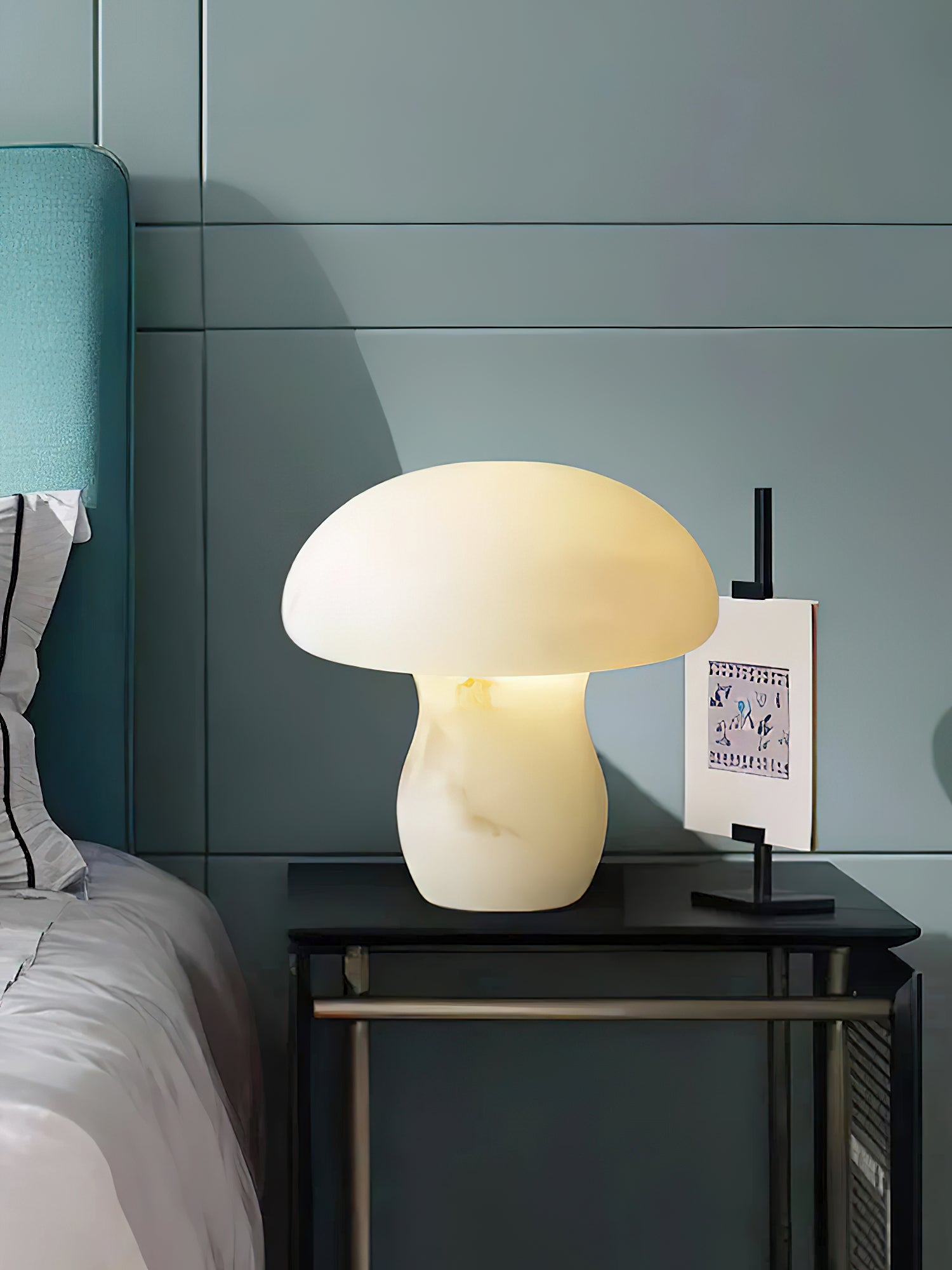 Alabaster Mushroom Table Lamp