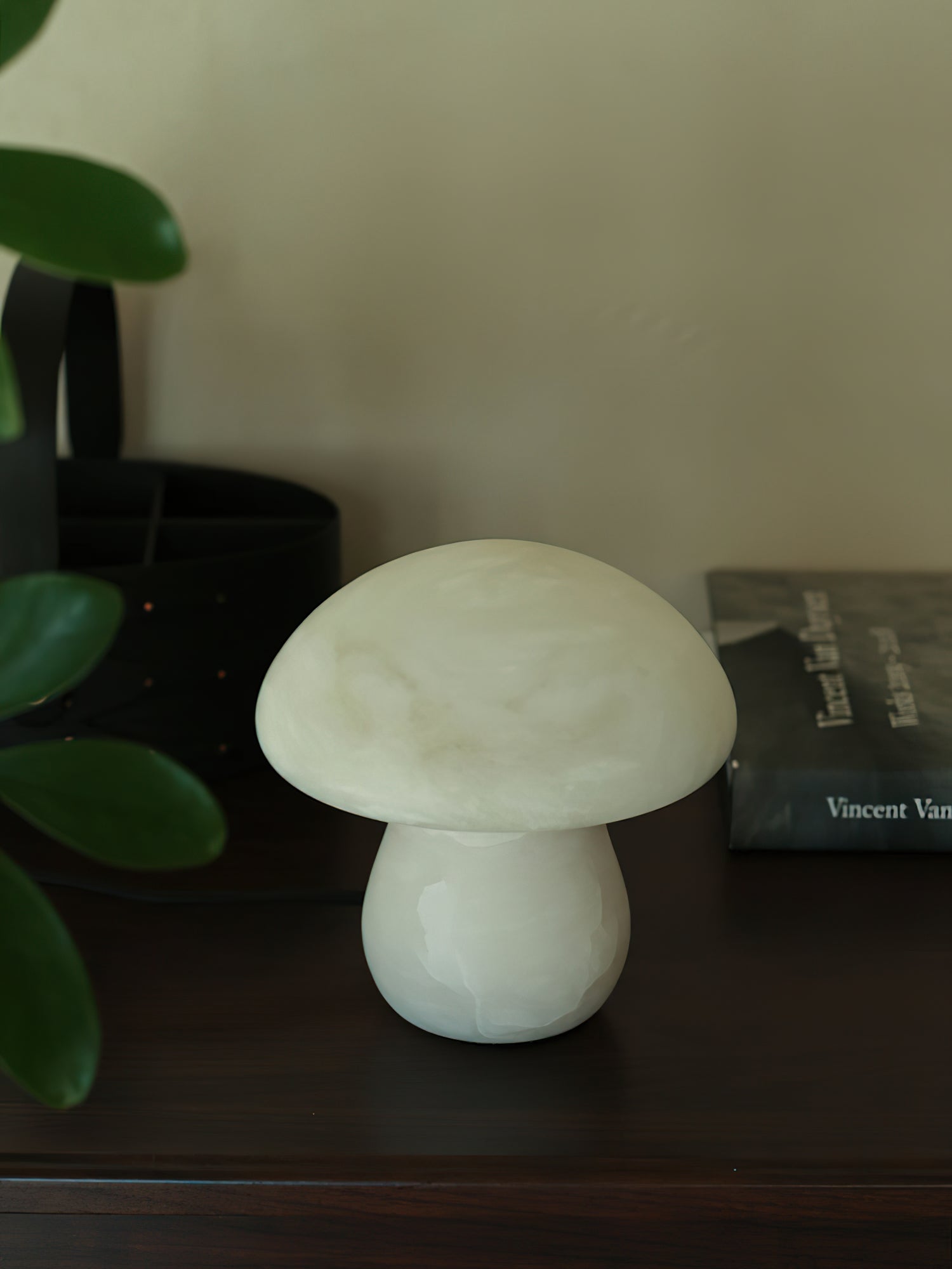 Lampe de table champignon en albâtre