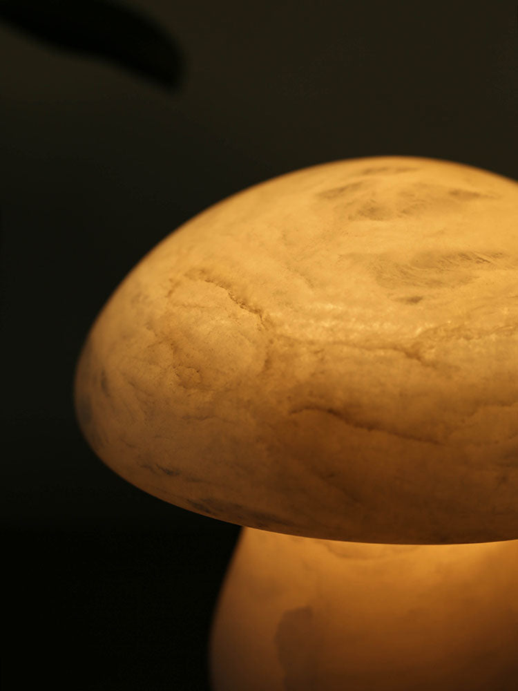 Alabaster Mushroom Table Lamp