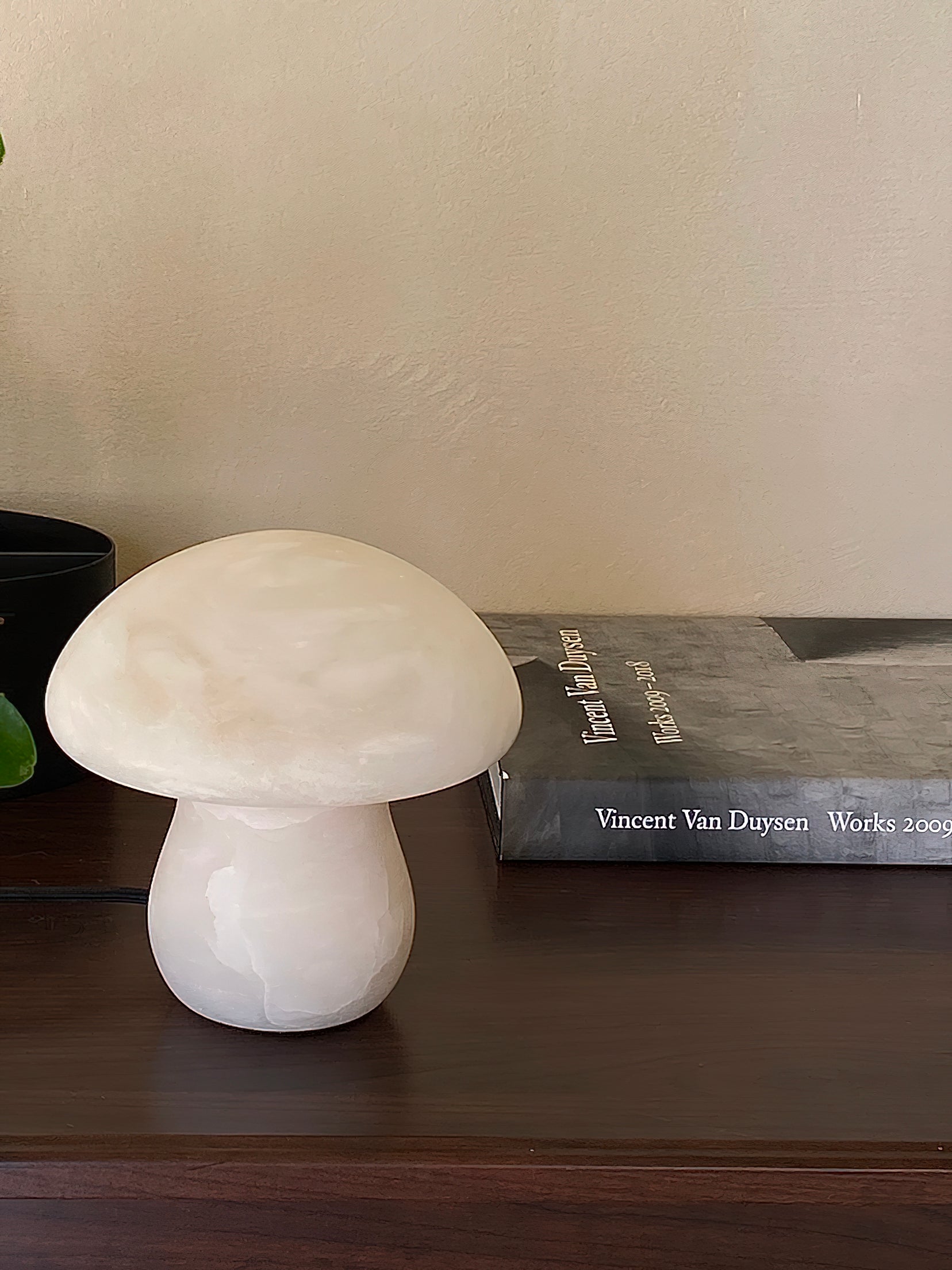 Lampe de table champignon en albâtre