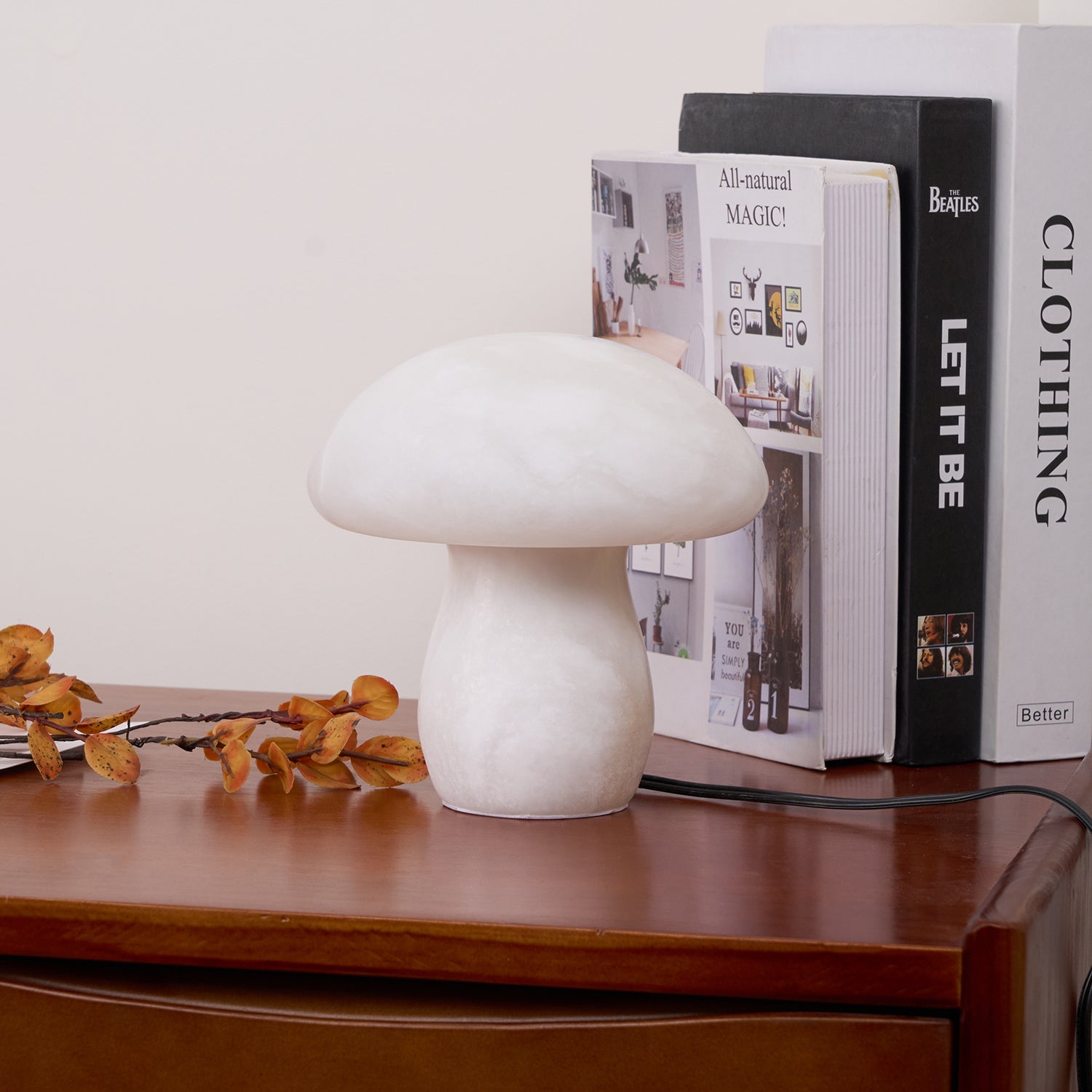 Lampe de table champignon en albâtre