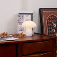 Load image into Gallery viewer, Alabaster Mushroom Table Lamp
