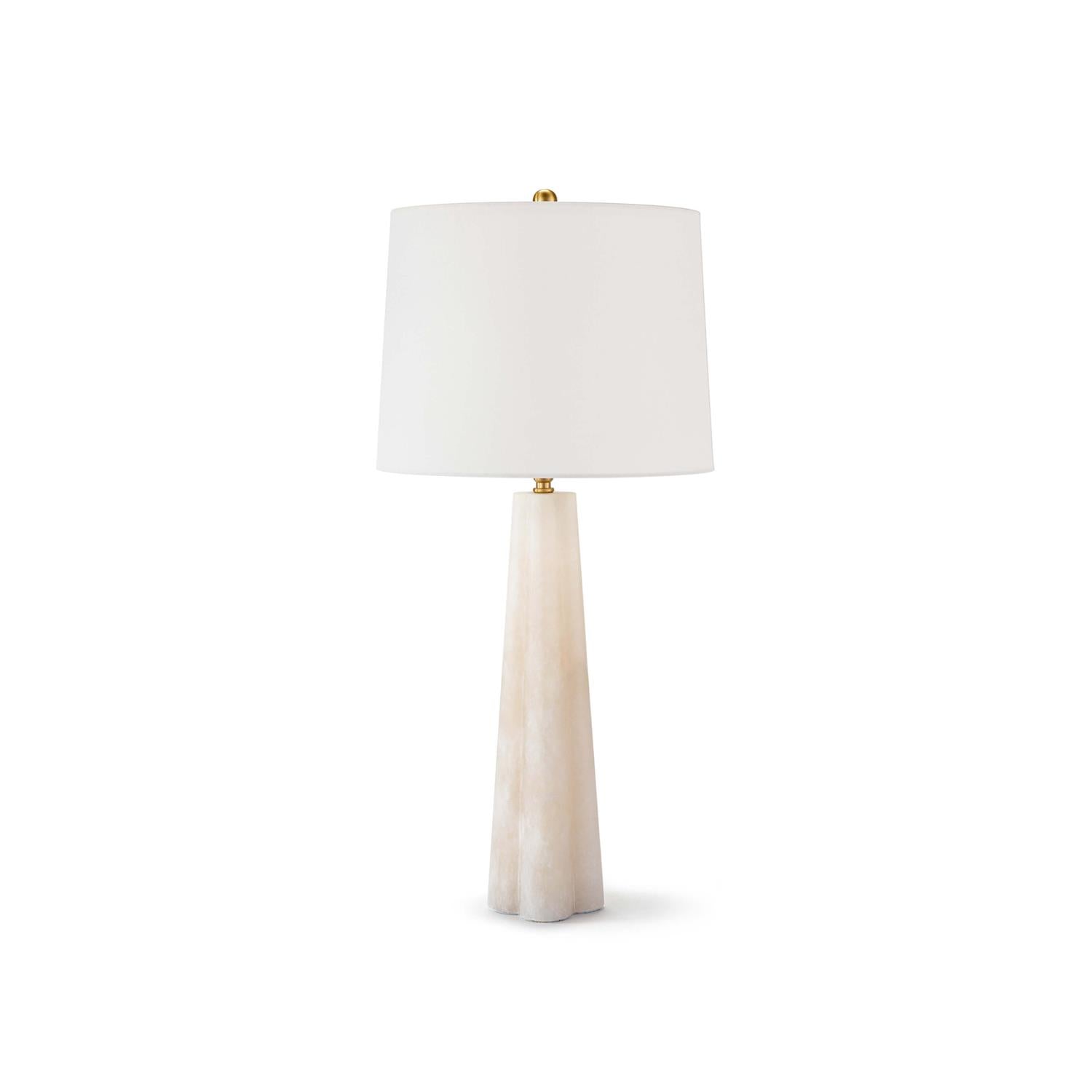 Marble Quatrefoil Table Lamp