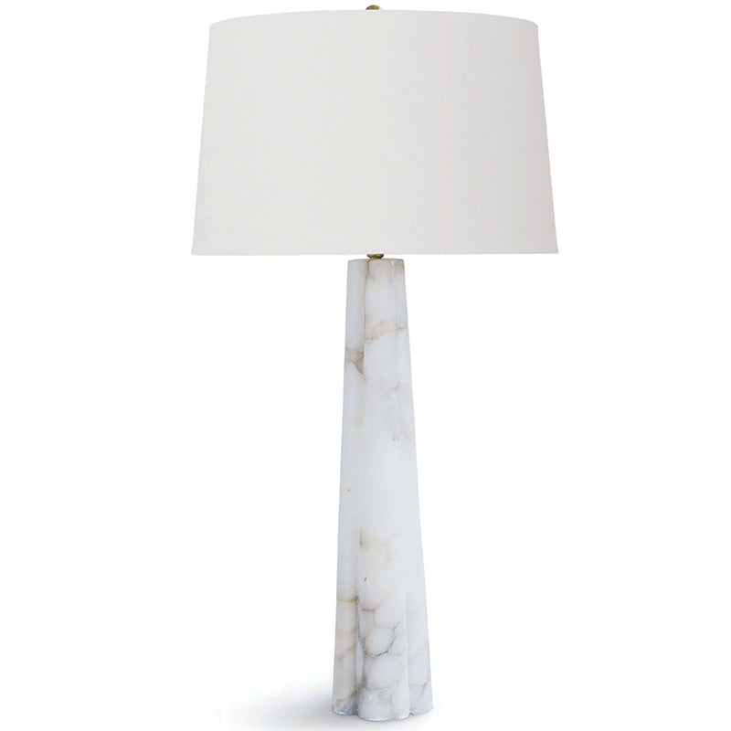 Marble Quatrefoil Table Lamp