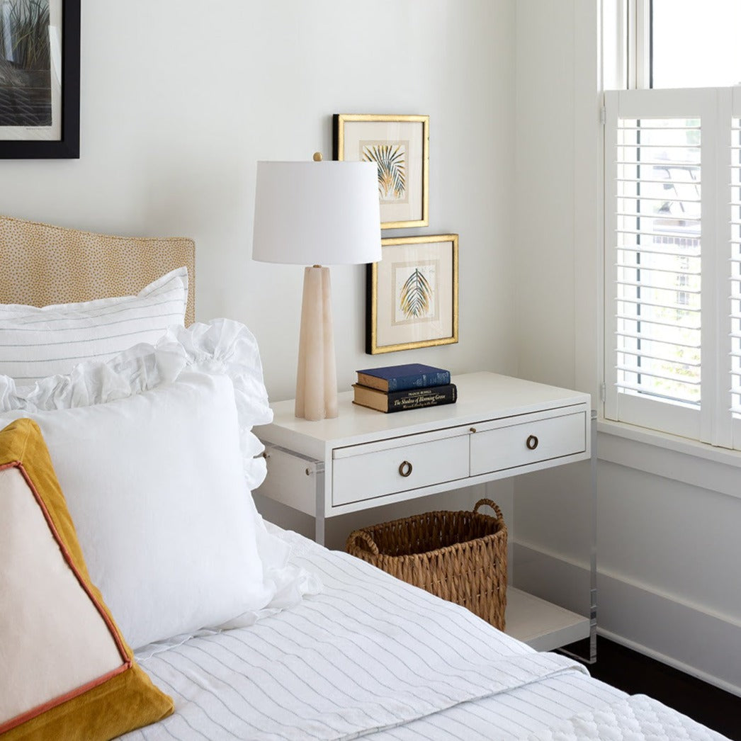 Marble Quatrefoil Table Lamp