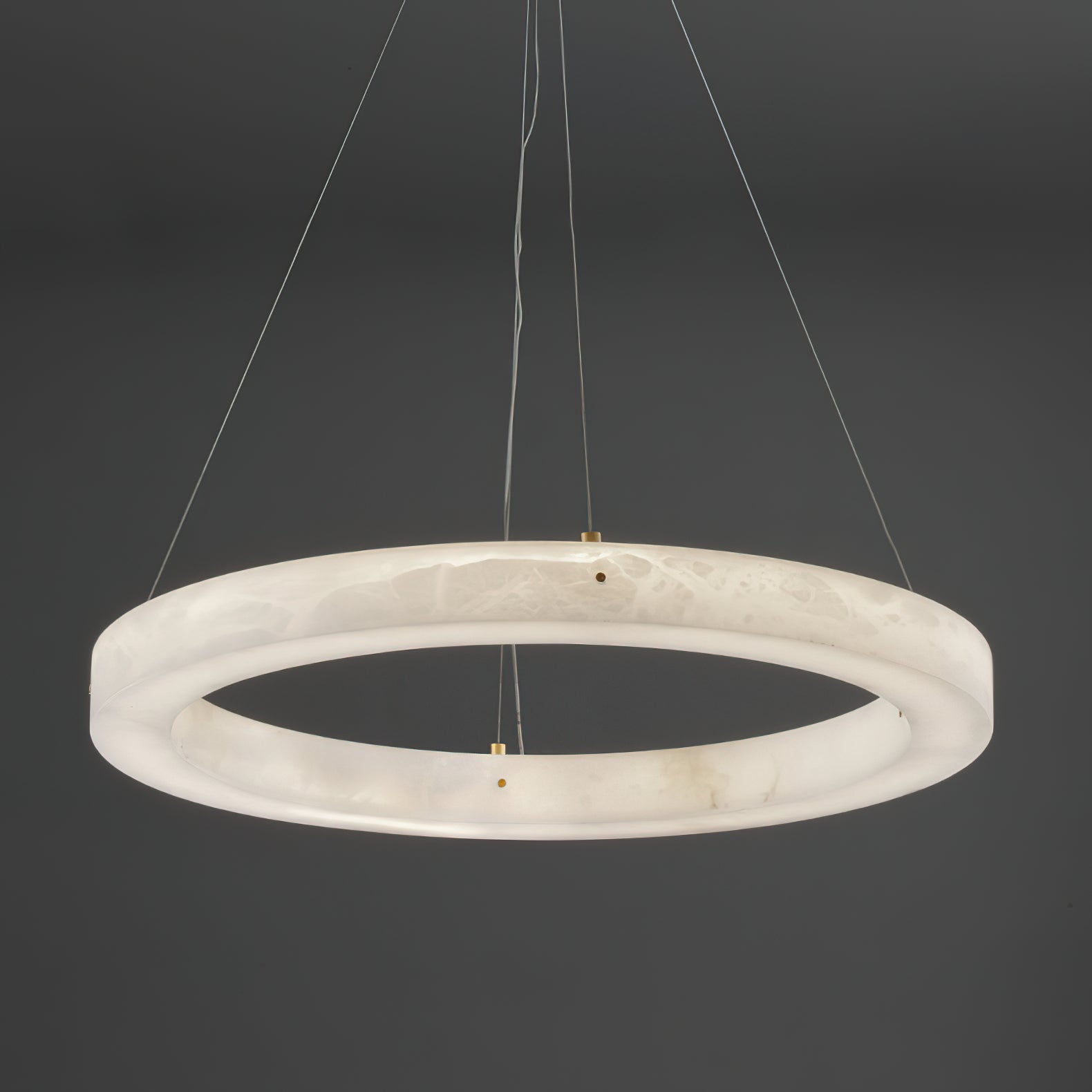 Alabaster Ring Chandelier