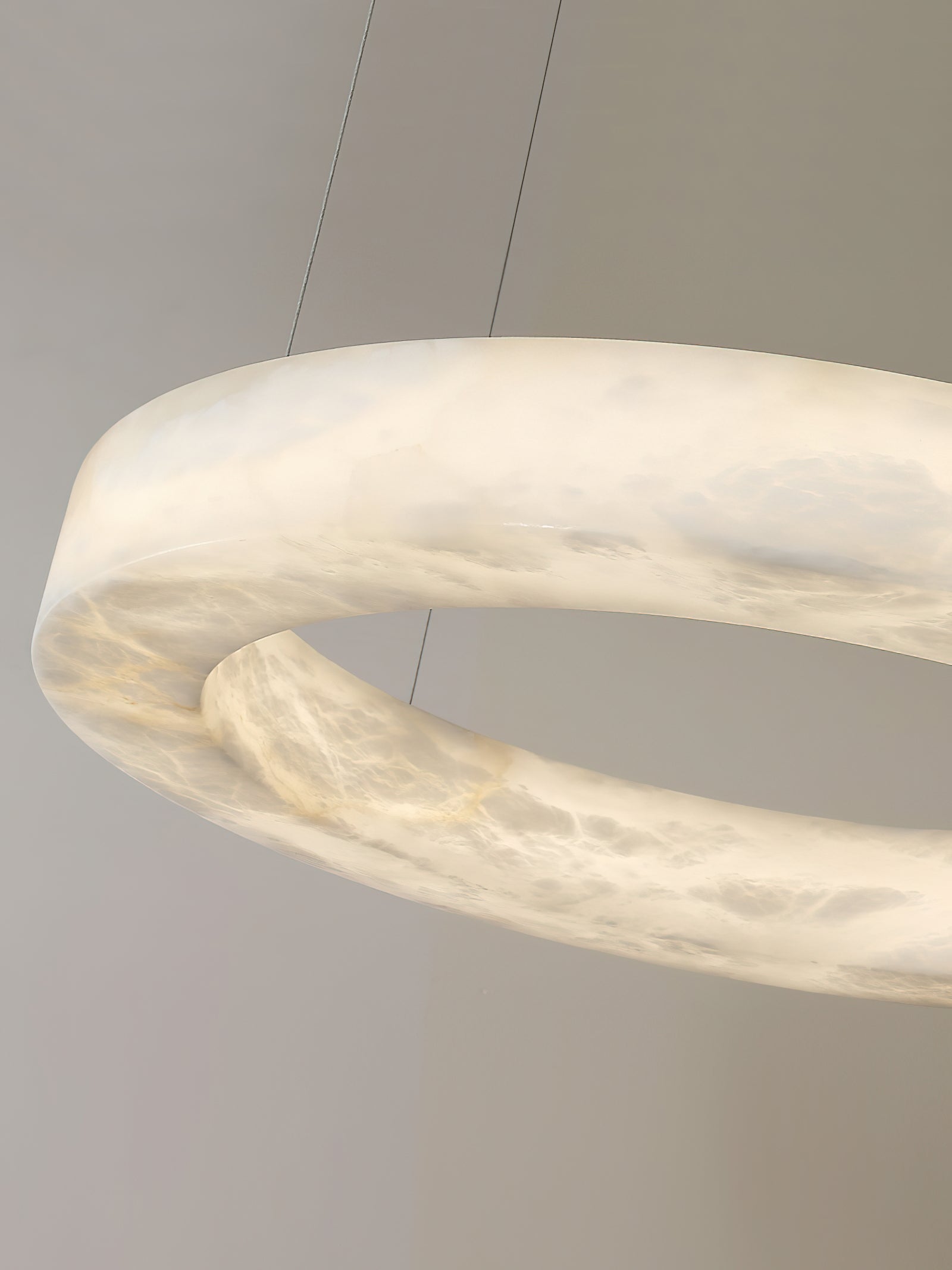 Alabaster Ring Chandelier