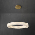 Load image into Gallery viewer, Alabaster Ring Chandelier
