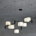 Bild in Galerie-Betrachter laden, Alabaster Square Box Chandelier
