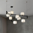 Charger l'image dans la visionneuse de la galerie, Alabaster Square Box Chandelier
