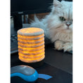 Load image into Gallery viewer, Alabaster Striped Table Lamp (Built-in Battery)
