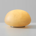 Charger l'image dans la visionneuse de la galerie, Alabaster Striped Table Lamp (Built-in Battery)
