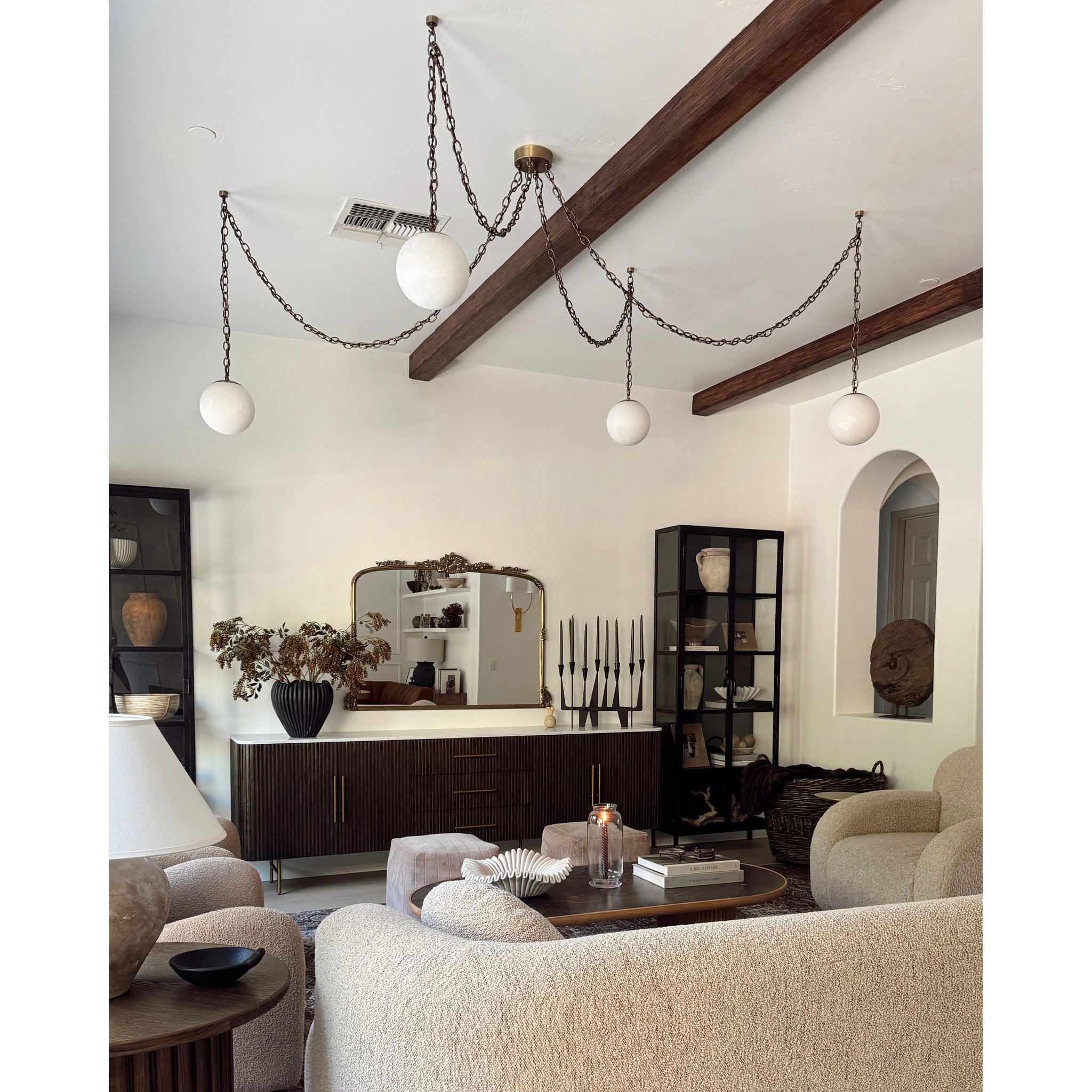 Alabaster Swag Pendant Lamp