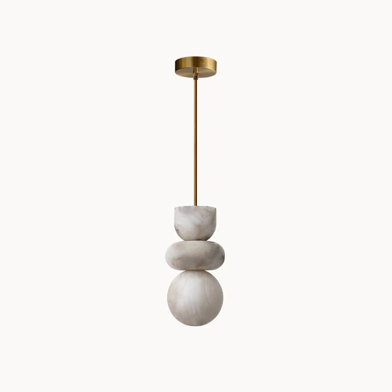 Alabaster Totem Pendant Lamp
