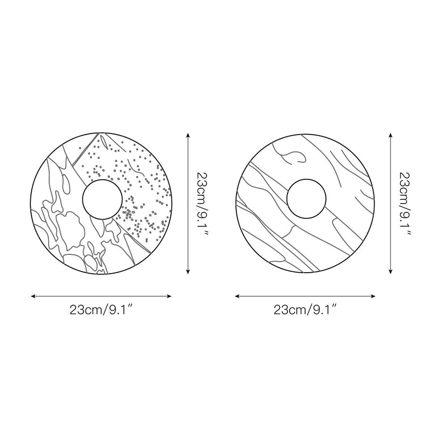 Alba Marble Wall Lamp – detail 3 — Dimension drawings 1