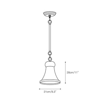 Alborg Pendant Lamp – detail 3 — Dimension drawings 1