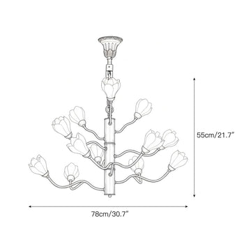 Aldean Chandelier – detail 4 — Dimension drawings 2