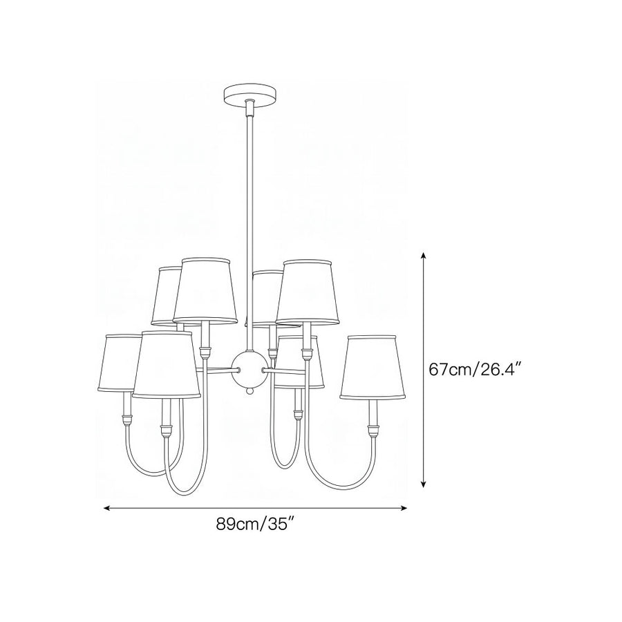 Alden Chandelier – detail 3 — Dimension drawings 1