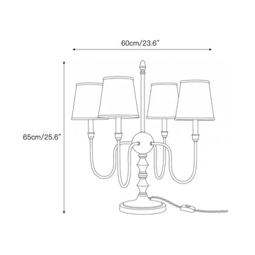 Alden Table Lamp – detail 4 — Dimension drawings 2