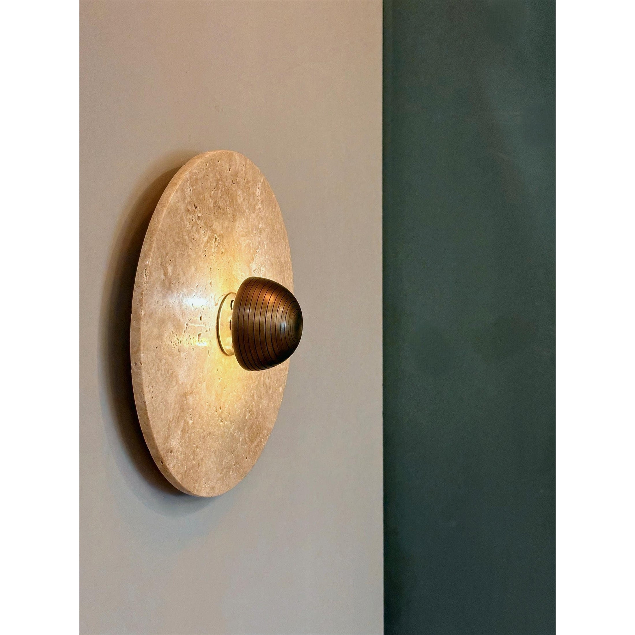 Alese Travertine Wall Lamp