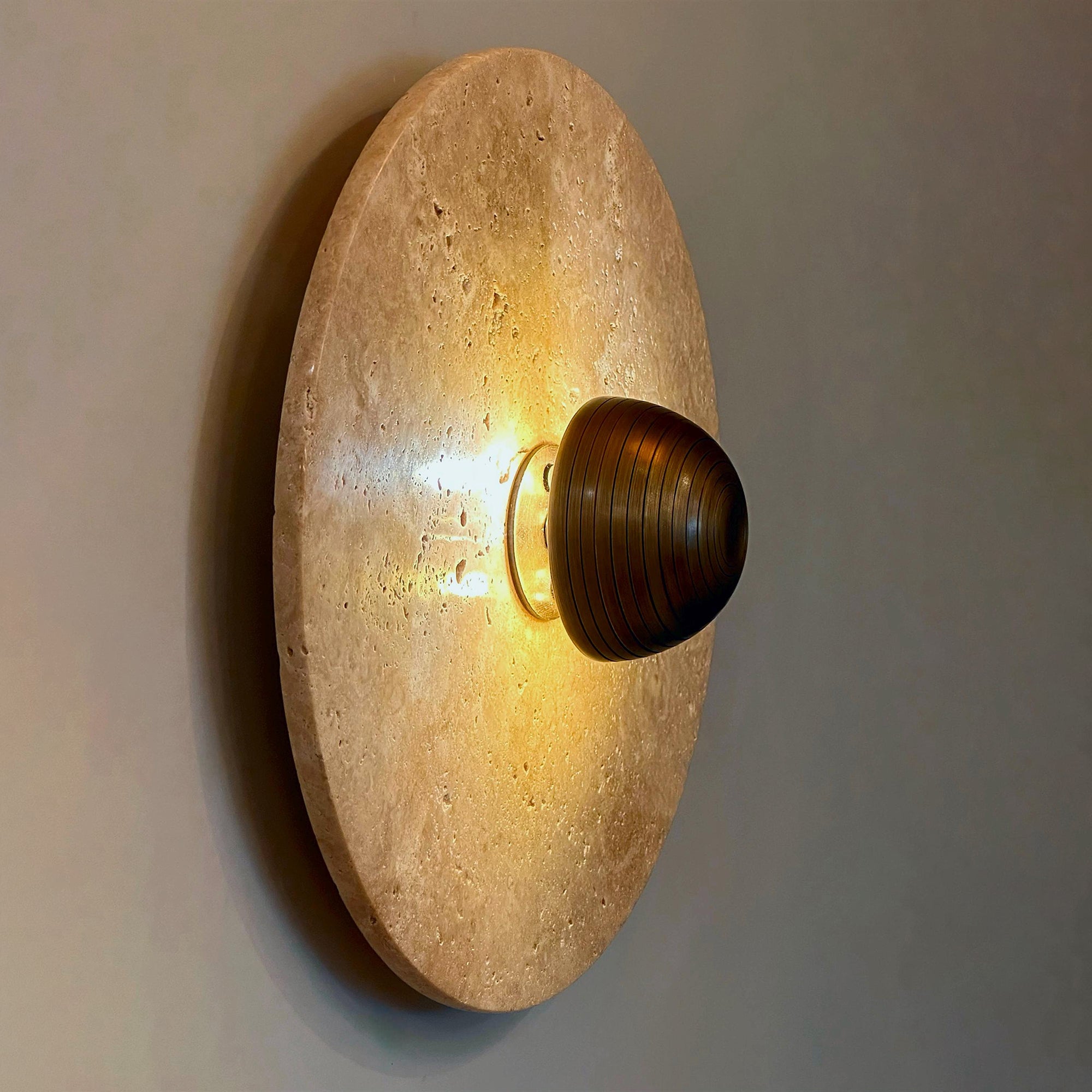 Alese Travertine Wall Lamp