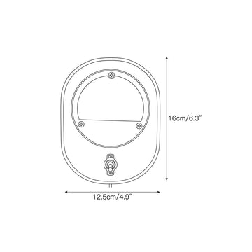 Alfi Plug-in Wall Sconce – detail 3 — Dimension drawings 1
