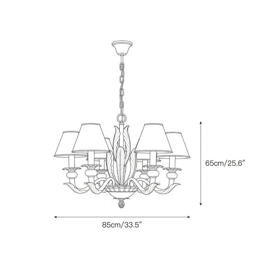 Alicia Chandelier – detail 3 — Dimension drawings 1