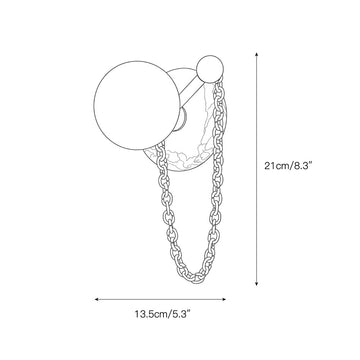 Alla Wall Sconce – detail 3 — Dimension drawings 1