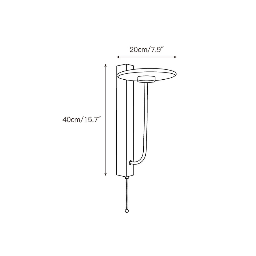 Aloa Marble Wall Lamp – detail 3 — Dimension drawings 1