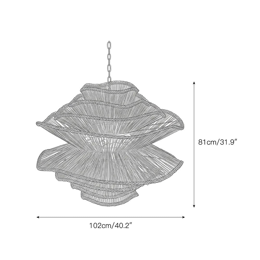 Alondra Rattan Chandelier