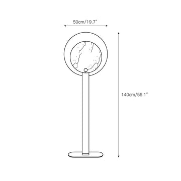 Altai Floor Lamp – detail 3 — Dimension drawings 1
