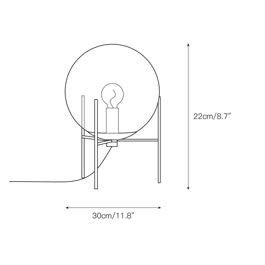 Alton Table Lamp – detail 3 — Dimension drawings 1