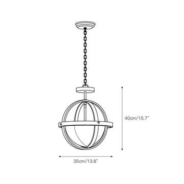 Alturas Pendant Lamp – detail 3 — Dimension drawings 1