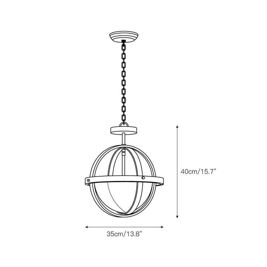Alturas Pendant Lamp – detail 3 — Dimension drawings 1
