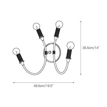 Amboy Wall Lamp – detail 3 — Dimension drawings 1