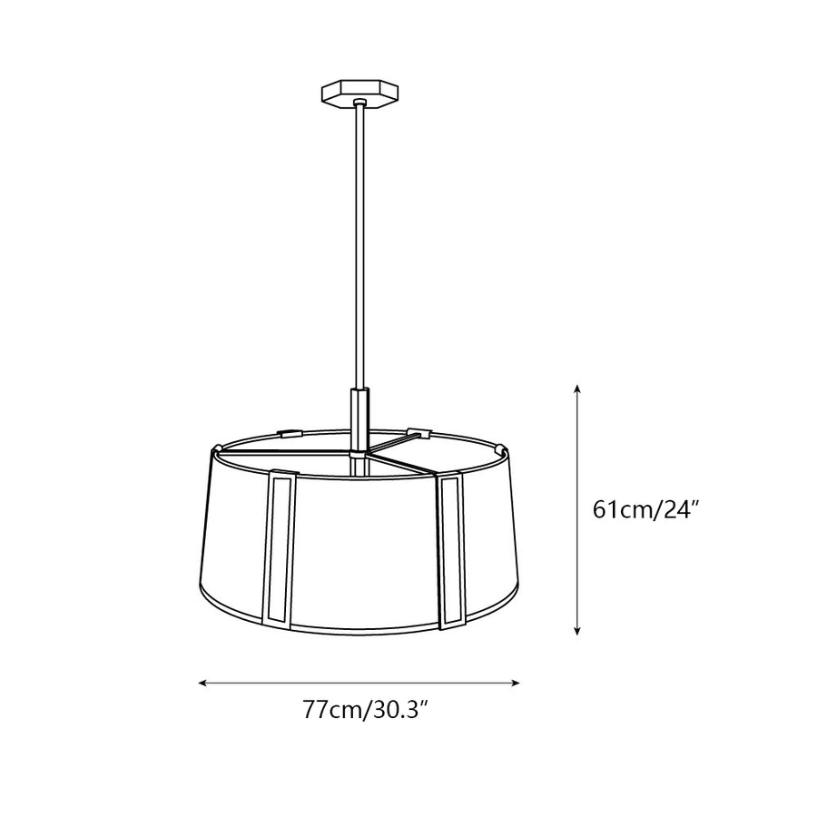 Amida Chandelier — Dimension drawings 1