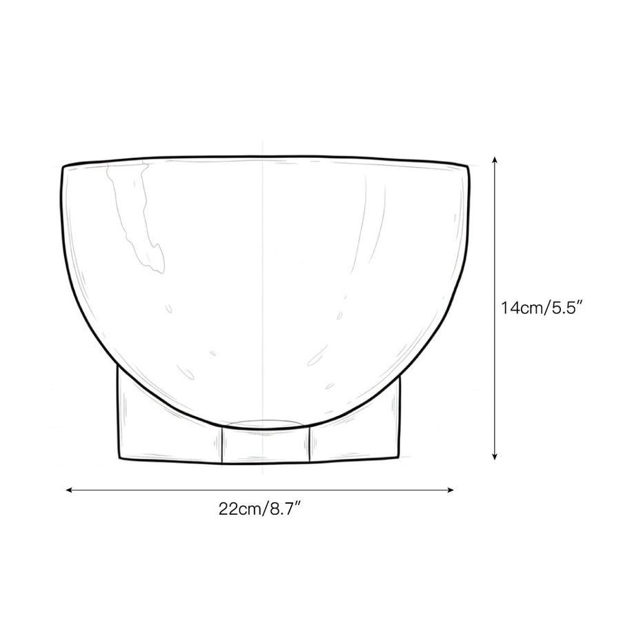 Ando Brass Alabaster Sconce – detail 4 — Dimension drawings 1