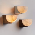 Load image into Gallery viewer, Ando Brass Alabaster Sconce
