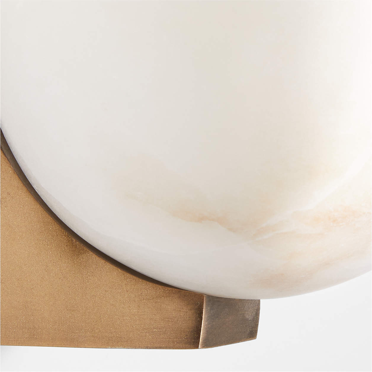 Ando Brass Alabaster Sconce