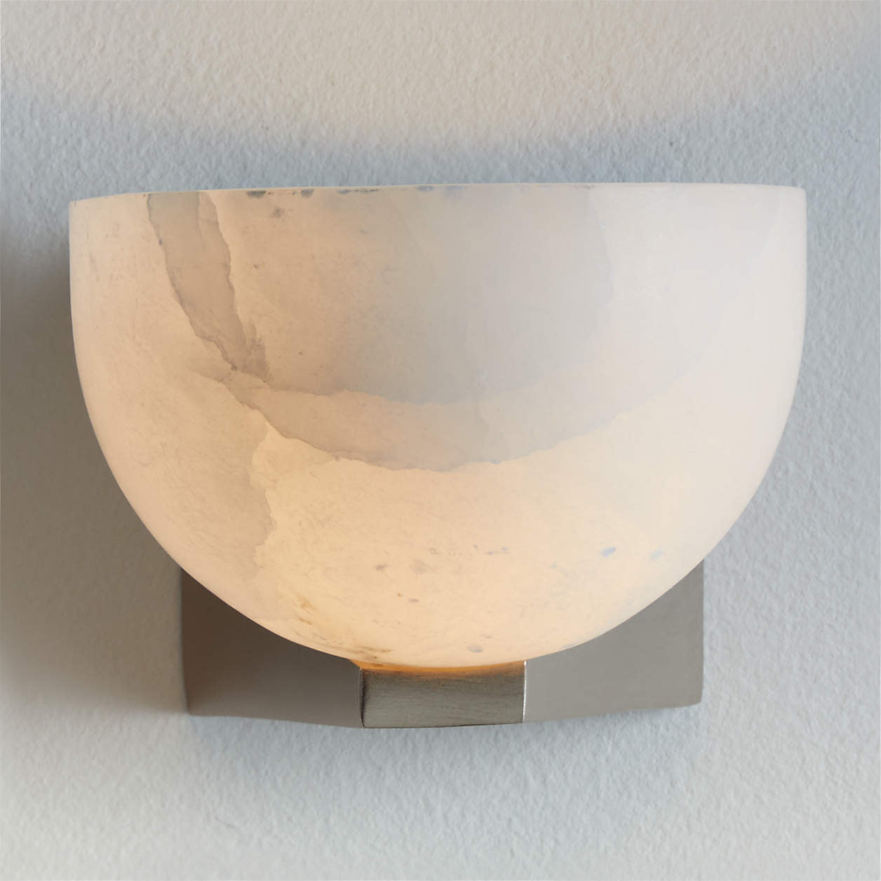 Ando Brass Alabaster Sconce