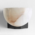 Load image into Gallery viewer, Ando Brass Alabaster Sconce
